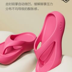 夏季新款女士防滑人字拖鞋沙滩夹脚拖鞋可外穿海边踩屎感增高